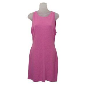 Victor Glemaud Pique Tank Dress Bubblegum Pink  Cut out‎ Back Size L NWT